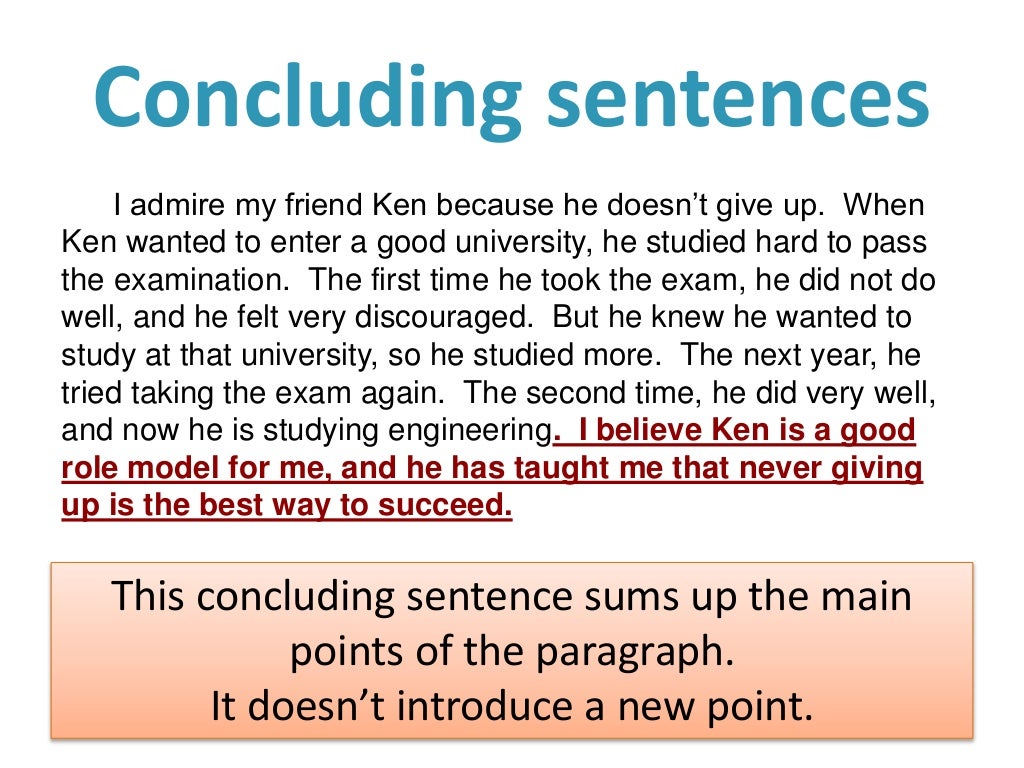 E3 M2 2 Concluding Sentences