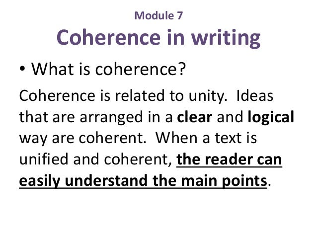 cohesion and coherence in writing cohesion and coherence in writing