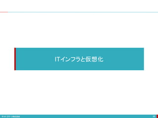 36
ITインフラと仮想化
 