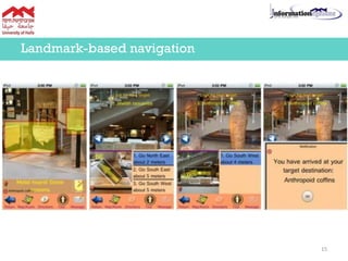 Landmark-based navigation
15
 