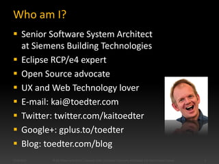 Developing Rich Clients with the Eclipse 4 Application Platform | PDF