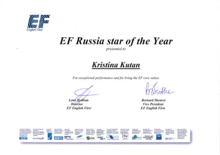 EF Star of Year Award