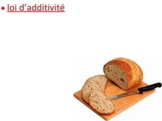  loi d’additivité
 