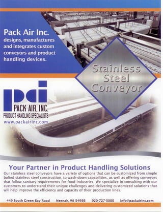 Pack Air, Inc. General Brochure- Stainless