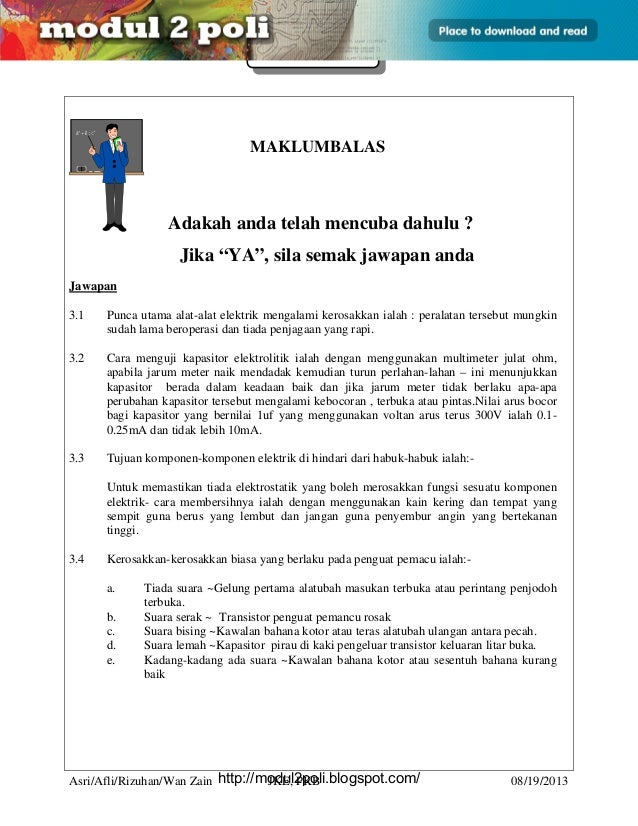Soalan Dan Jawapan Elektronik - Selangor h