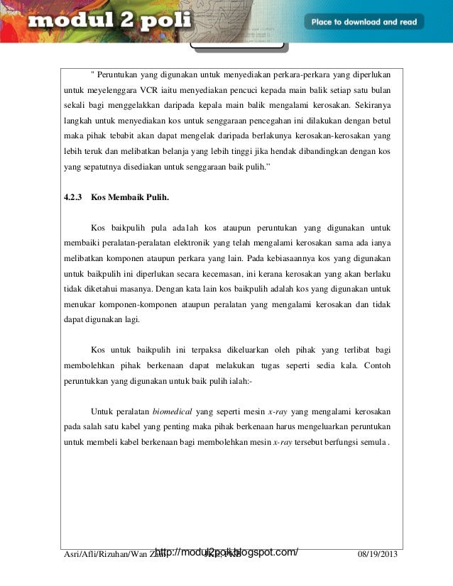 Surat Laporan Kerosakan Telefon