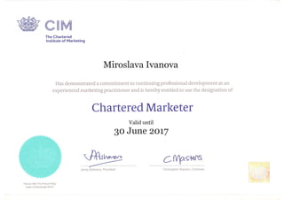 Chartered Marketer