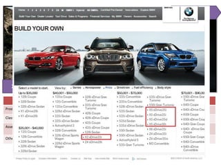 X5 Full-size SUVs
2014 X4
X5 Full-size SUVs 2014 X4
Production 1999~ 2014~
Class Mid-size CUV Compact crossover SUV(like BMW X3)
Assembly • Spartanburg, South Carolina, USA
• Mexico at the BMW de México Toluca plant.
Spartanburg, South Carolina, USA
Others Online customization available The latest addition to BMW’s X Series
 