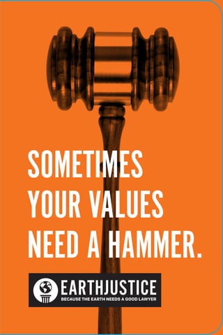 Sometimes
your values
need a hammer.
 