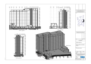 BLOCK D
BLOCK F
BLOCK H
BLOCK E
BLOCK B BLOCK C
BLOCK A
HOTEL
TERMINAL
BLOCK
G
ENDERBY
HSE
KEY PLAN
DPDLDJ DNDK DMDHDC DDDBDA DE DF DG
TOU +42.720 m
SSL +42.320 m
+8.120 m
LB1
L00
L01
L02
L03
L04
L05
L06
L07
L08
L09
L10
L11
LRF
+42.320 m
+39.120 m
+35.920 m
+32.720 m
+29.720 m
+26.720 m
+23.720 m
+20.720 m
+17.720 m
+14.720 m
+11.720 m
+8.720 m
+5.720 m
+2.520 m
D8 D9D7D2 D12D11
D5
D4
D6
D1 D10D3
SSL +2.520 m
SSL +11.720 m
SSL +39.120 m
SSL +40.260 m
TOU +36.360 m
+2.520 m
LB1
+5.720 m
L00
+8.720 m
L01
+11.720 m
L02
+14.720 m
L03
+17.720 m
L04
+20.720 m
L05
+23.720 m
L06
L07
+26.720 m
+29.720 m
L08
+32.720 m
L09
+35.920 m
L10
+39.120 m
L11
+42.320 m
LRF
D8 D9D7 D12D11
D5 D6
D10
SSL +39.120 m
SSL +42.320 m
SSL +43.460 m
TOU +39.520 m
TOU +36.360 m
+2.660 m
+42.720 m
+2.520 m
LB1
+5.720 m
L00
+8.720 m
L01
+11.720 m
L02
+14.720 m
L03
+17.720 m
L04
+20.720 m
L05
+23.720 m
L06
L07
+26.720 m
+29.720 m
L08
+32.720 m
L09
+35.920 m
L10
+39.120 m
L11
+42.320 m
LRF
NORTH
STAIRS
Revision Details By
Check
Date Suffix
Purpose of issue
Client
Project Title
In addition to the hazard/risks normally associated with the types of work
detailed on this drawing take note of above.
It is assumed that all works on this drawing will be carried out by a competent
contractor working, where appropriate, to an appropriate method statement.
SAFETY, HEALTH AND ENVIRONMENTAL INFORMATION BOX
CONSTRUCTION RISKS MAINTENANCE / CLEANING
RISK
DEMOLITION RISKS
Drawing Title
Drawn Checked Approved Date
URS Internal Project No. Suitability.
Scale @ A1 Zone / Mileage
This document has been prepared in accordance with the scope of URS' appointment
with its client and is subject to the terms of that appointment. URS accepts no liability
for any use of this document other than by its client and only for the purposes for which
it was prepared and provided. Only written dimensions shall be used.
© URS Infrastructure & Environment UK Limited
URS Infrastructure & Environment UK Limited
www.ursglobal.com
Drawing Number. Rev
NOTES
St George's House, 5 St George's Road
Wimbledon, London
SW19 4DR
Tel +44 (0)20 8944 3300
Fax +44 (0)20 8944 3301
Designed
As indicated
12/01/201606:39:36
ENDERBY WHARF LLP
SECTIONS & DETAILS
SKD OS PW NOV 2013
47068268
PRELIMINARY
ENDERBY WHARF, GREENWICH
BLOCK D
URS-D-XX-SX-05-0001
AA
This drawing is for preliminary purposes only and is subject to amendment
during design development. UNDER NO CIRCUMSTANCES MUST THIS
DRAWING BE USED FOR CONSTRUCTION PURPOSES
1 : 200
05-0001 - SECTION 1-1 1 : 200
05-0001 - SECTION 2-2
1 : 200
05-0001 - SECTION 3-3
ISOMETRIC VIEW
 