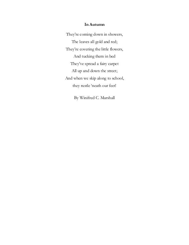 Poems Through The Seasons