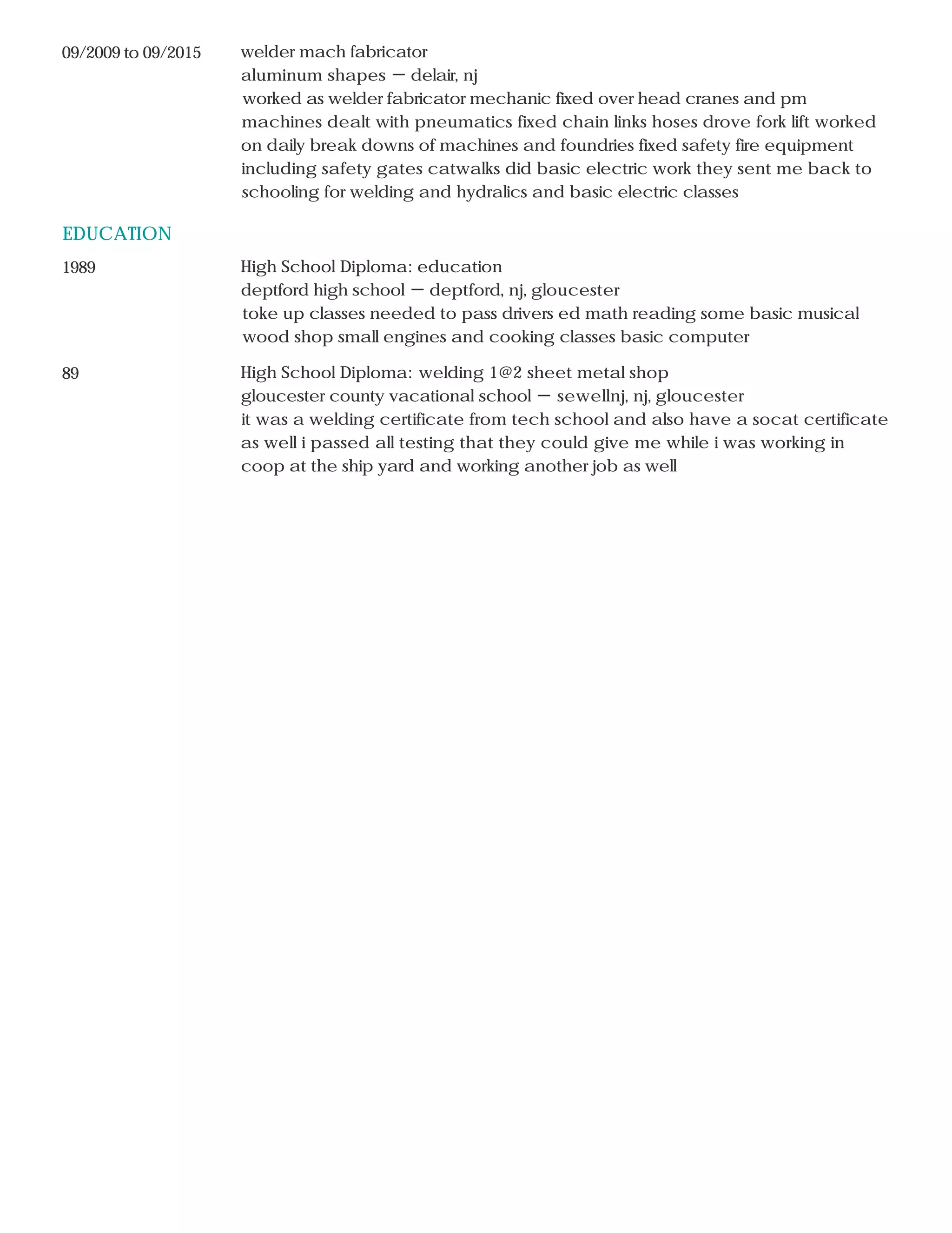 raymond craft Resume 1 | PDF
