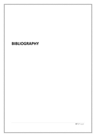 67 | P a g e
BIBLIOGRAPHY
 