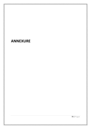 70 | P a g e
ANNEXURE
 