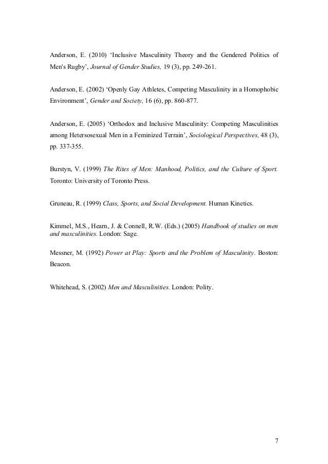 Essay on masculinity in society picture