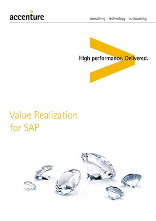 Value Realization
for SAP
 