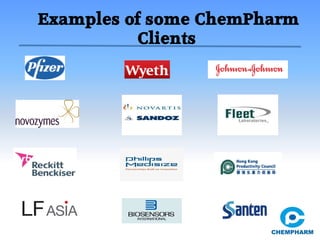 Examples of some ChemPharm
Clients
 