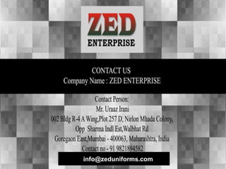 Zed Uniforms Company profile | PPSX