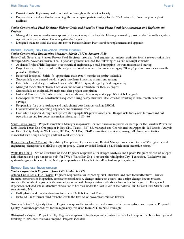 regulatory compliance resumes