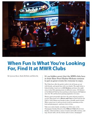 MWR Clubs