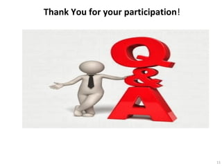 Thank You for your participation!
11
 