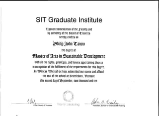 Diploma SIT