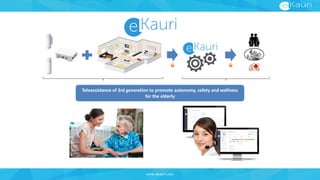www.ekauri.com
Teleassistance of 3rd generation to promote autonomy, safety and wellness
for the elderly
 