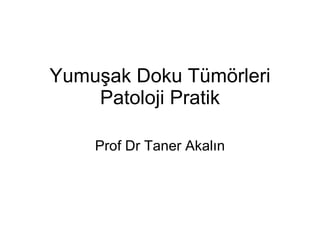 Yumuşak Doku Tümörleri Patoloji Pratik Prof Dr Taner Akalın 
