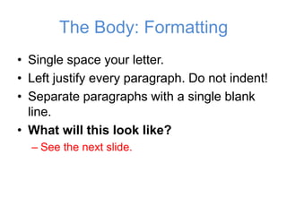 E4 business letter | PPTX