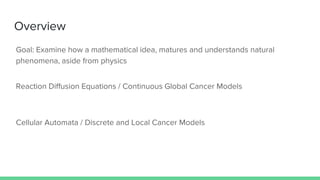 Mathematical Models of Tumor Invasion | PPTX