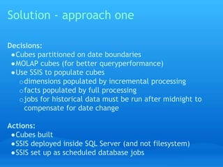 Case study- Real-time OLAP Cubes | PPTX