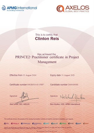 Prince2 Certificate