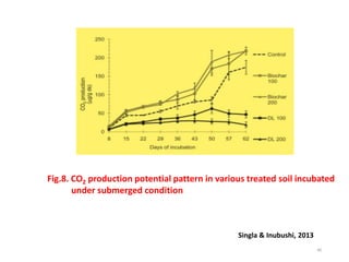 Singla & Inubushi, 2013
Fig.8. CO2 production potential pattern in various treated soil incubated
under submerged condition
46
 
