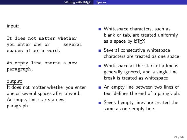 Write a paragraph in latex