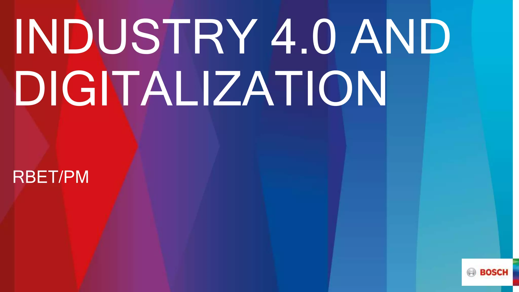 Industy 4.0 and digitalization | PPTX