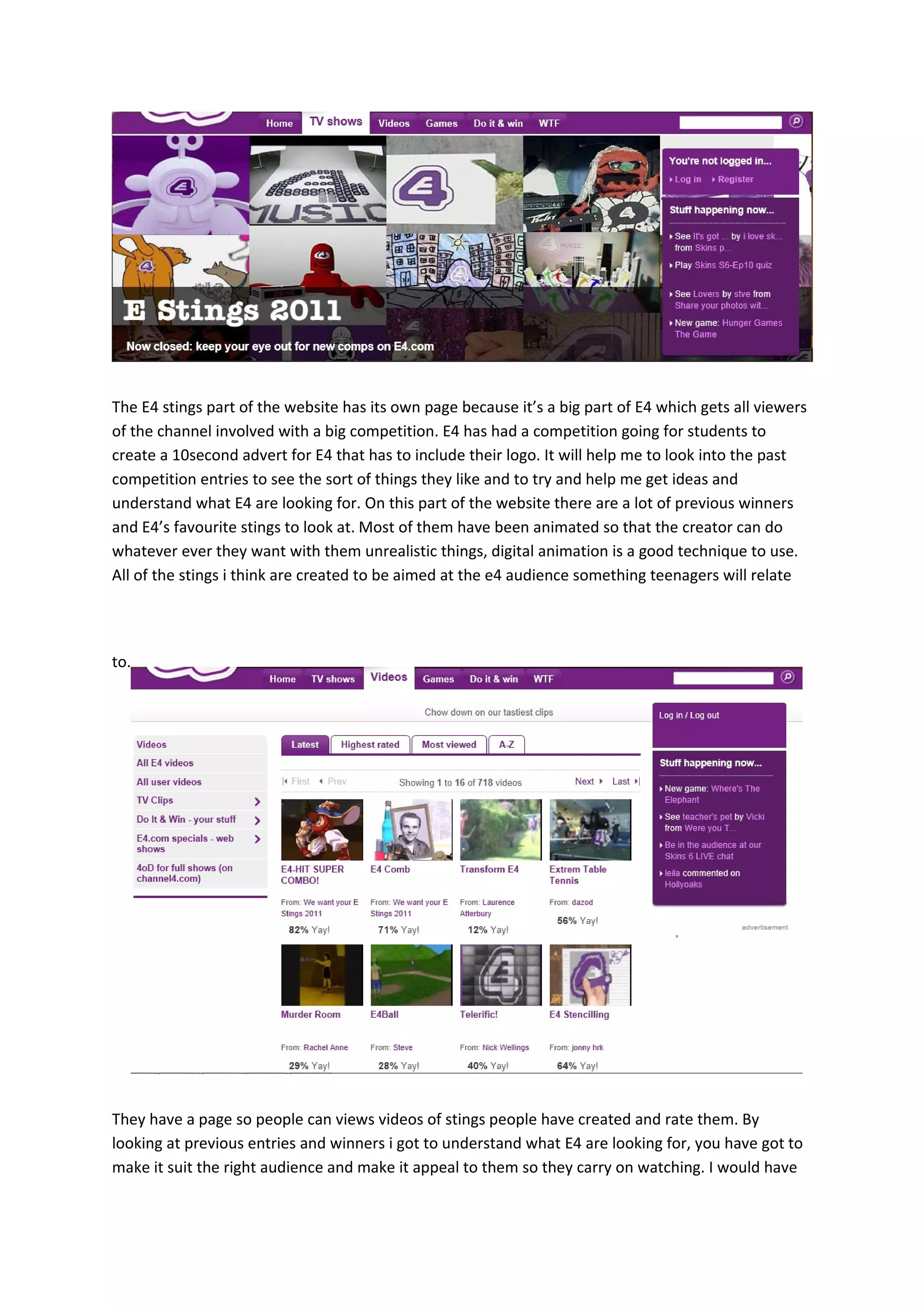 E4 Stings Moodboard | ODT