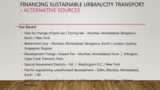 Financing Sustainable Urban Transport Ppt