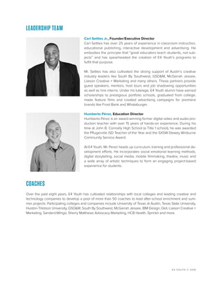 E4 Youth Program Overview | PDF