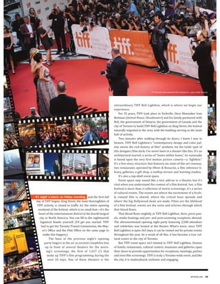 MPIWEB.ORG 59
    !  # $ %  ' ( # % ) 0 $ % )  1 %
It’s eight o’clock on Friday morning,
®/™ Toronto International Film Festival Inc. used under license.
 