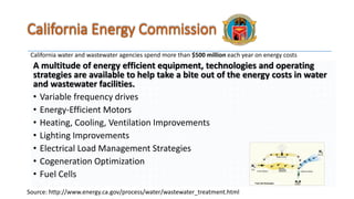 California Energy Commission
A multitude of energy efficient equipment, technologies and operating
strategies are availabl...
