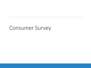 Consumer Survey
 