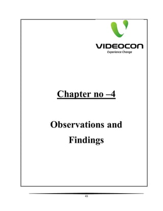 43
Chapter no –4
Observations and
Findings
 