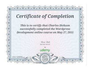 WordPress Development Certificate