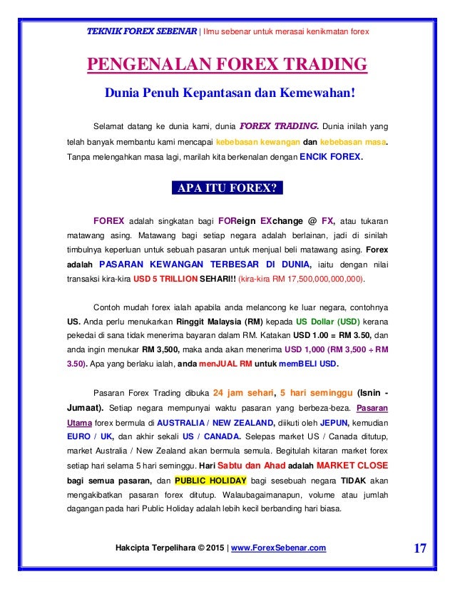 Pengenalan dunia forex