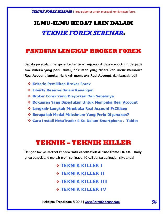 Cara main forex sebenar