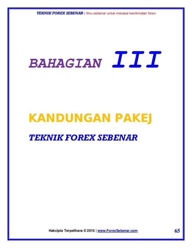 Teknik forex sebenar v5