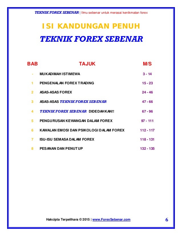 Teknik forex sebenar 7