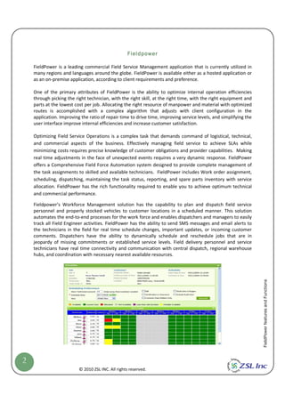 FieldpowerOverviewBrochure | PDF
