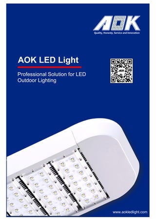 www.aokledlight.com
Professional Solution for LED
Outdoor Lighting
AOK LED Light
 