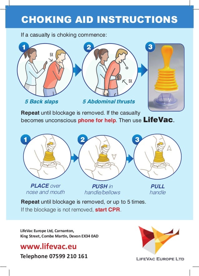 A5 Choking Aid Handout